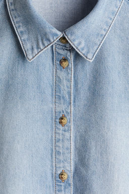Camisa denim corta - H&m фото 7