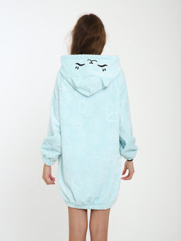 Халат "Лапки" бирюза