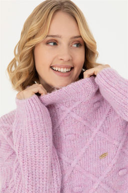 Женская розовая водолазка - U.s. polo assn фото 9