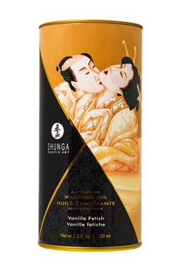 Масло массажное для тела Shunga Ванильный фетиш(Vanilla Fetish),разогревающее,100мл