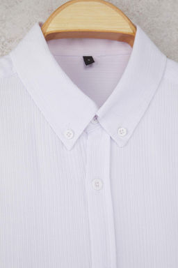 Beyaz Fitted Erkek Gomlek TMNAW26GO00002 - Trendyolmilla фото 2