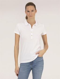 Beyaz Polo Yaka Slim Fit Ti__rt