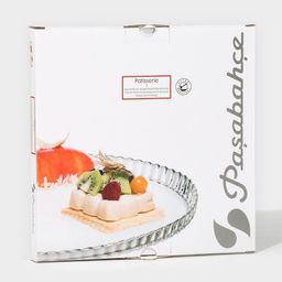Блюдо Paşabahçe Patisserie, d=24 см, стекло, прозрачное