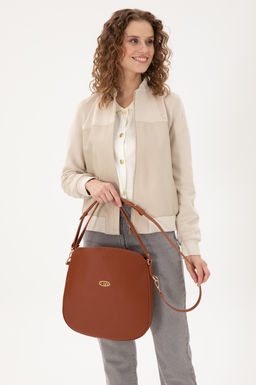 Женская коричневая сумка через плечо Неожиданная скидка в корзине