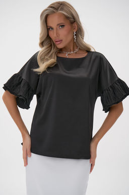 Блузка Луана (чёрный) - Эльза фото 12