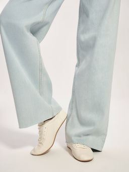 CONTE CON-784 Джинсы wide leg ULTRA-LONG небесно-голубого цвета light blue