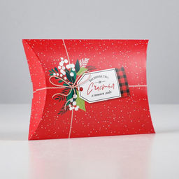 Цена за 5 шт. Коробка новогодняя складная фигурная Новогодняя посылка, 19 х 14 х 4 см, Новый год - Дарите счастье фото 2