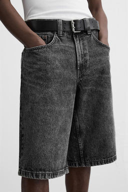 BAGGY FIT DENIM BERMUDA SHORTS - Zara фото 38