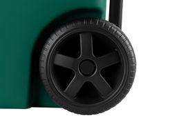 Бак для мусора 80 л 51*40*81 см с педалью, с откидной крышкой, с ручкой, на колесах, темно-зел (628) - Elan gallery фото 6