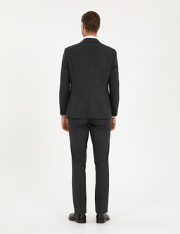 Antrasit Slim Fit Tak_m Elbise