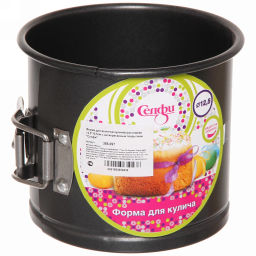Форма для выпечки куличей разъемная 12,5*10,5см с антипригарным покрытием "Селфи"
