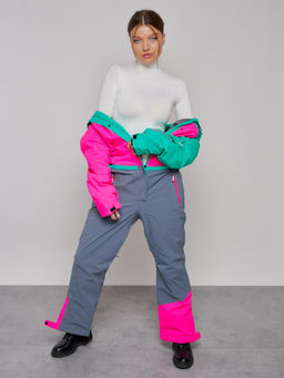 Горнолыжный комбинезон женский зимний зеленого цвета 2327Z - Chunmai фото 23