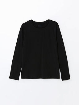 Bisiklet Yaka Basic K?z ?ocuk Ti??rt