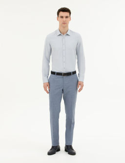 Gri Slim Fit Uzun Kollu G_mlek