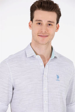 U. S. Polo Assn Мужская рубашка с длинным рукавом Stone Неожиданная скидка в корзине - U.s. polo assn фото 3