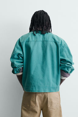 CAZADORA BOXY FIT ALAMARES / Azul / Verde - Zara фото 3