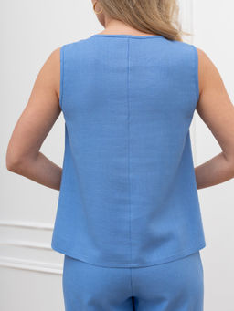 Блузка (топ) Сибелла-5 из вискозы со льном - Виотекс фото 40