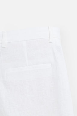 100% LINEN PLEATED TROUSERS - Zara фото 10