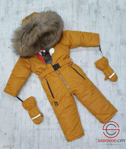 Зимний Комбинезон с опушкой из натурального енота. - Bruno фото 2