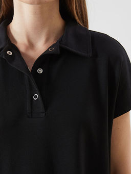 Polo Yaka Oversize Kad?n Ti??rt