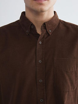 Regular Fit Uzun Kollu Kadife Erkek G?mlek