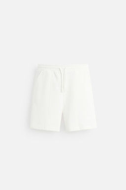 STITCHED JOGGER BERMUDA SHORTS - Zara фото 7
