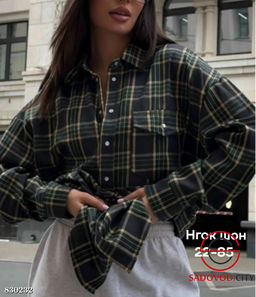 Рубашка женская в клетку