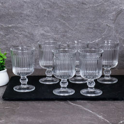 Рюмка 6 штук 80 мл на ножке прямая / F207-1A /уп 24/ - Галеонтрейд фото 3