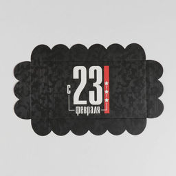 Цена за 5 шт. Коробка для печенья, кондитерская упаковка с пластиковой крышкой, «23 февраля», 10.5×21×3 см