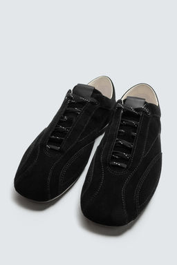 ULTRA-THIN SOLE LEATHER TRAINERS