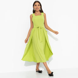 Сарафан с завязками на запах, Захватывающе стильная (лайм) - Charutti фото 7