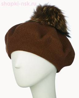 Берет фетр флис Помпон 115 Берет женский флис (58-59) - Tonak фото 38