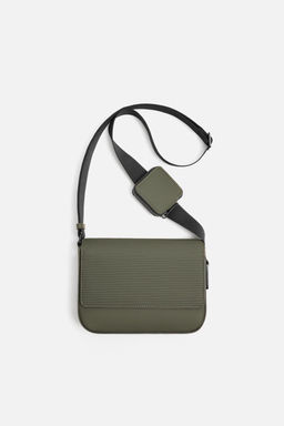 RUBBERISED TEXTURED CROSSBODY BAG - Zara фото 3