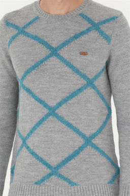 Мужской серый меланжевый свитер - U.s. polo assn фото 13