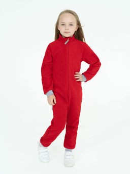 Комбинезон детский флисовый красный