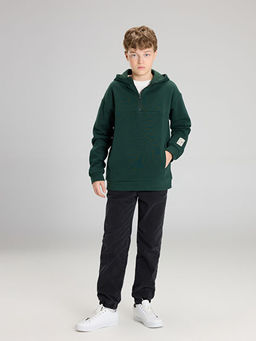 Kap??onlu Erkek ?ocuk Kal?n Sweatshirt