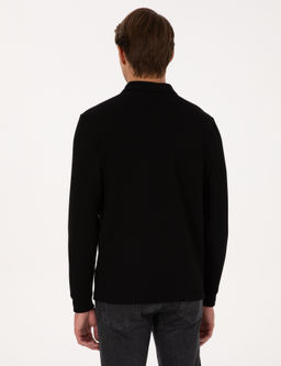Siyah Regular Fit Sweatshirt - Pierre cardin фото 5