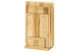 Комплект 3 досок 32*22*1,8 см, 29*20*1,8 см, 24*18*1,8 см "Прямоугольник" на дер. подстав.