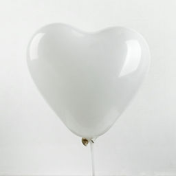 Шар латексный 12", сердце, пастель, набор 25 шт., цвет белый