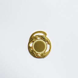 Медаль под нанесение 187 Звезды диам 5 см. Цвет зол. Без ленты