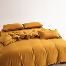 Комплект постельного белья Однотонный Сатин Элитный на резинке OCER013 180*200*30;160*200*30;140*200*30 2 спальный 4 Наволочки