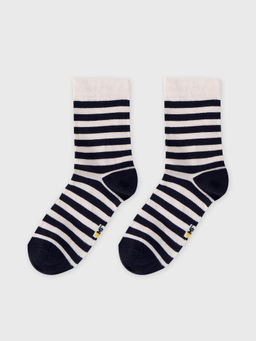 Цена за 5 пар! Носки детские розовые с рисунком в виде полосок - Mark formelle фото 3