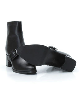 01-PCM347-1 BLACK Ботинки демисезонные женские (натуральная кожа, байка)