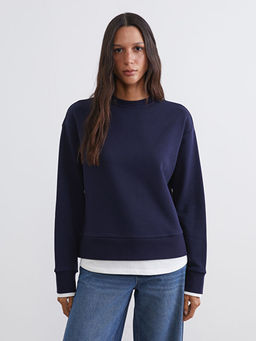 Bisiklet Yaka Kad?n Sweatshirt