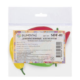 Blumentag SDF-01 Муляж в миниатюре Перцы 6 х 6 шт. 2.9 х 6.9 см MIX 1  фото 3
