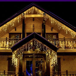 Электрогирлянда Бахрома, 3м*0,15м, 92 лампы