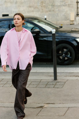 OVERSIZE POPLIN SHIRT - Zara фото 2