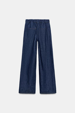 PANTAL?N RECTO CON LINO / ?ndigo - Zara фото 7