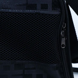 Сумка - переноска для животных Люкс, ПВХ, жаккард, 40 х 25 х 26, чёрная - Пижон фото 4