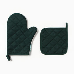 Набор кухонный «Суккулент» варежка-прихватка 20×27 см, прихватка 17×17 см 100% п/э